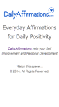 Mobile Screenshot of dailyaffirmations.com